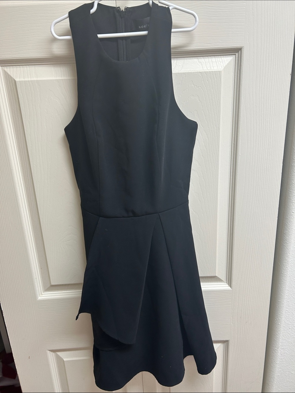 Adelyn Rae Black Asymmetrical Sleeveless Dress